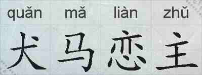 犬马恋主的拼音