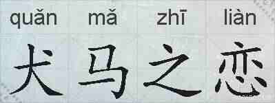 犬马之恋的拼音