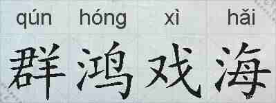 群鸿戏海的拼音