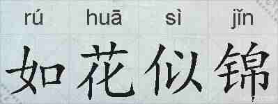 如花似锦的拼音