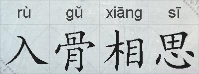 入骨相思的拼音