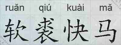 软裘快马的拼音