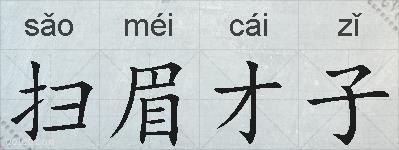 扫眉才子的拼音