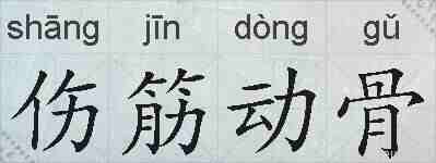伤筋动骨的拼音