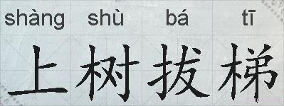 上树拔梯的拼音