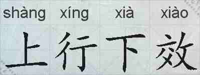 上行下效的拼音