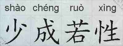少成若性的拼音