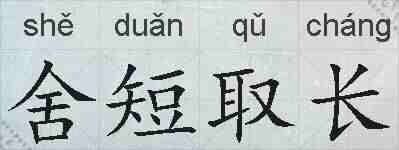 舍短取长的拼音