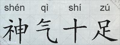 神气十足的拼音
