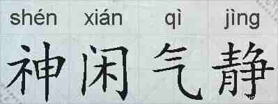 神闲气静的拼音