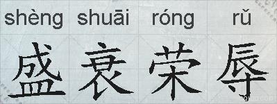 盛衰荣辱的拼音