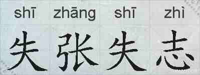 失张失志的拼音
