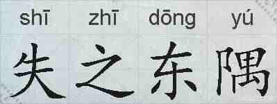 失之东隅的拼音