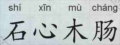 石心木肠的拼音