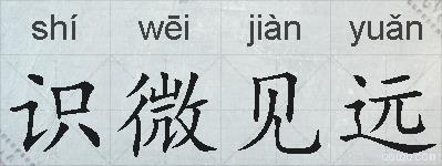 识微见远的拼音