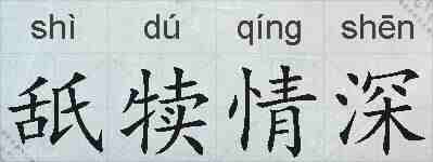 舐犊情深的拼音