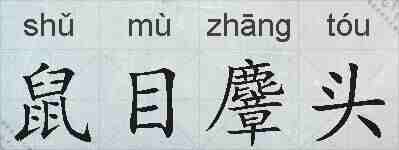 鼠目麞头的拼音