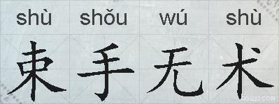 束手无术的拼音