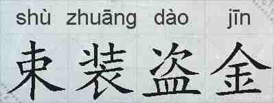 束装盗金的拼音