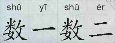 数一数二的拼音