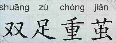 双足重茧的拼音