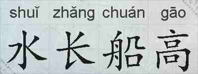 水长船高的拼音