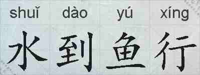 水到鱼行的拼音