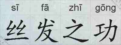 丝发之功的拼音