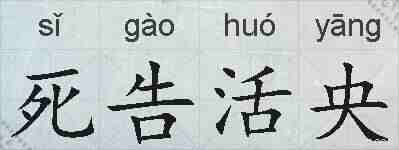 死告活央的拼音