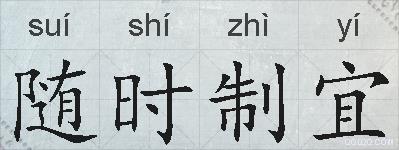 随时制宜的拼音