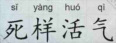 死样活气的拼音