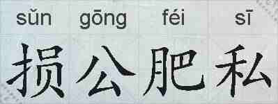 损公肥私的拼音