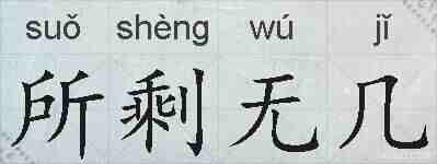 所剩无几的拼音