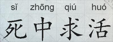 死中求活的拼音