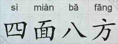 四面八方的拼音
