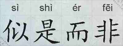 似是而非的拼音