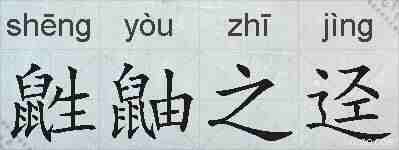 鼪鼬之迳的拼音