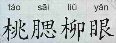 桃腮柳眼的拼音