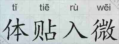 体贴入微的拼音