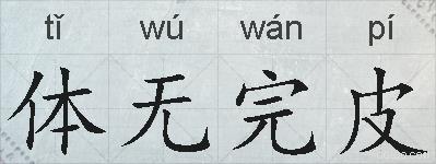 体无完皮的拼音