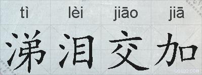 涕泪交加的拼音