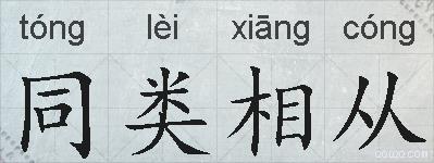 同类相从的拼音