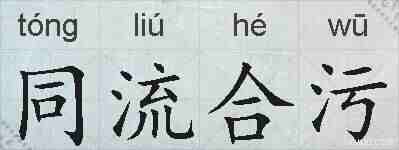 同流合污的拼音