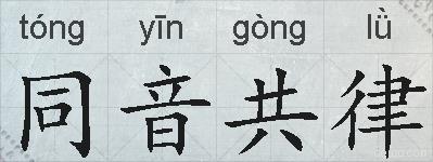 同音共律的拼音