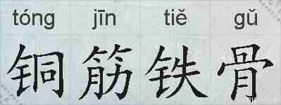 铜筋铁骨的拼音