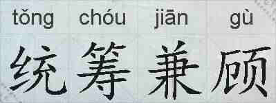 统筹兼顾的拼音