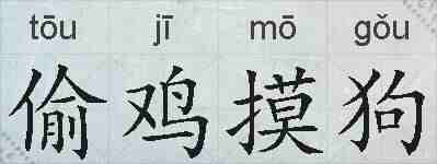 偷鸡摸狗的拼音