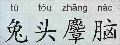 兔头麞脑的拼音