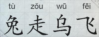 兔走乌飞的拼音