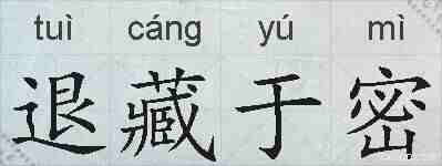 退藏于密的拼音
